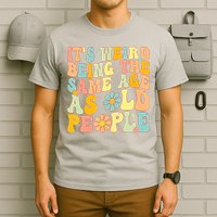 Retro Groovy It's Weird Being The Same Age As Old People T-Shirt