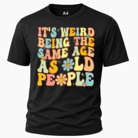 Retro Groovy It's Weird Being The Same Age As Old People Performance Shirt