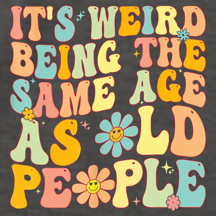 Retro Groovy It's Weird Being The Same Age As Old People Vector Backpack