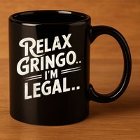 Relax Gringo Im Legal 11oz C Handle Ceramic Mug