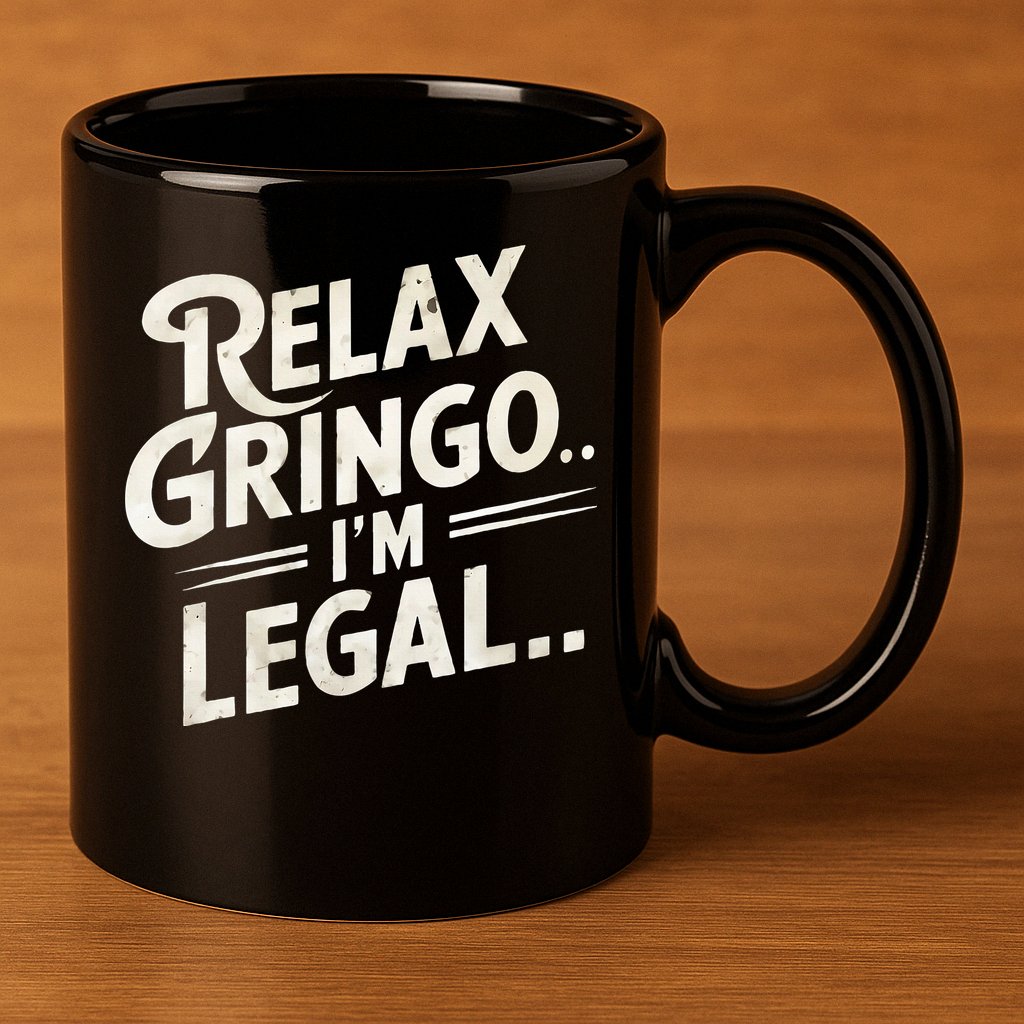 Relax Gringo Im Legal 11oz C Handle Ceramic Mug