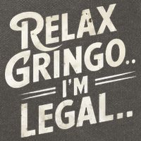 Relax Gringo Im Legal Cotton Canvas Backpack