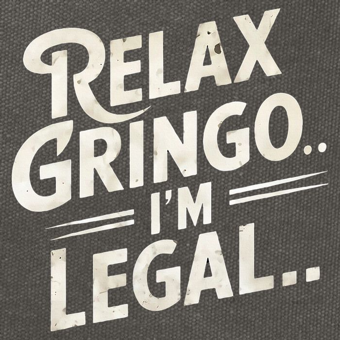 Relax Gringo Im Legal Cotton Canvas Backpack