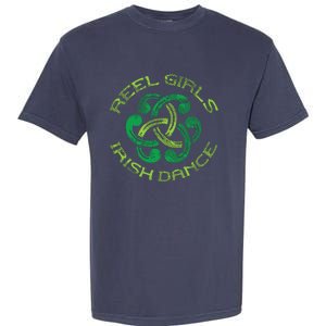 Reel Girl Irish Dance St Patricks Day Ceili Dancer Girl Garment-Dyed Heavyweight T-Shirt