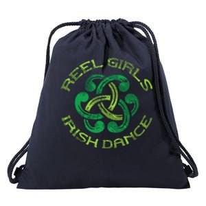 Reel Girl Irish Dance St Patricks Day Ceili Dancer Girl Drawstring Bag