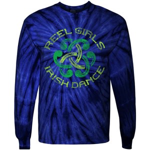 Reel Girl Irish Dance St Patricks Day Ceili Dancer Girl Tie-Dye Long Sleeve Shirt