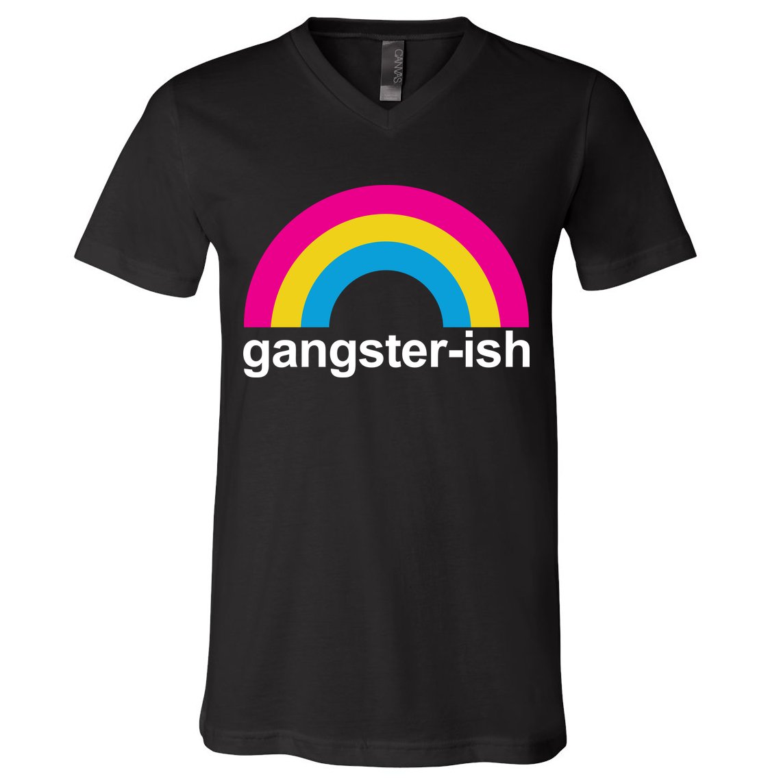 Rainbow Gangster Ish V-Neck T-Shirt