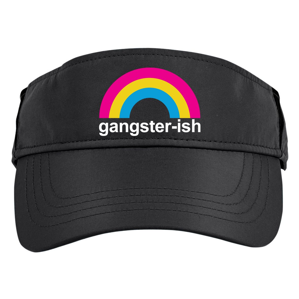 Rainbow Gangster Ish Adult Drive Performance Visor
