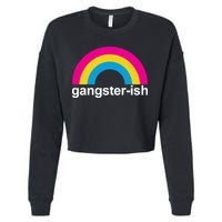 Rainbow Gangster Ish Cropped Pullover Crew