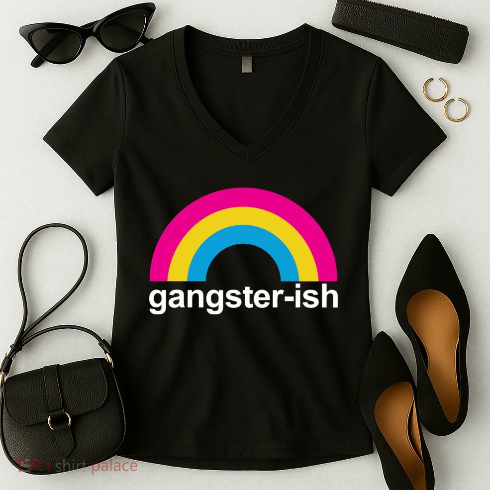 Rainbow Gangster Ish Women's V-Neck T-Shirt