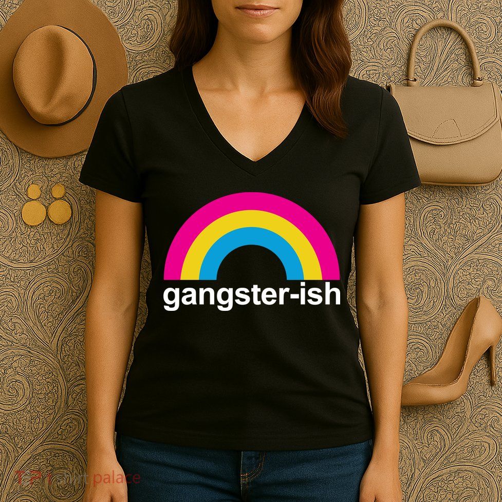 Rainbow Gangster Ish Women's V-Neck T-Shirt