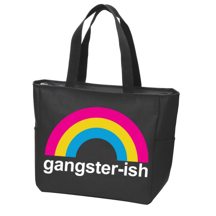 Rainbow Gangster Ish Zip Tote Bag