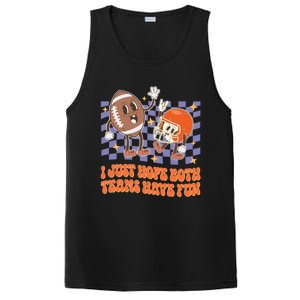 Retro Groovy I Just Hope Both Teams Have Fun Funny Football Cool Gift PosiCharge Competitor Tank