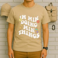 Retro Groovy Im Min Doing Min Things Funny MotherS Day T-Shirt