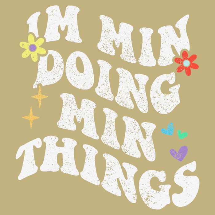 Retro Groovy Im Min Doing Min Things Funny MotherS Day T-Shirt
