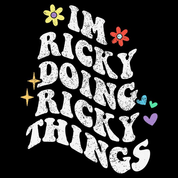 Retro Groovy Im Ricky Doing Ricky Things Funny MotherS Day Tall T-Shirt