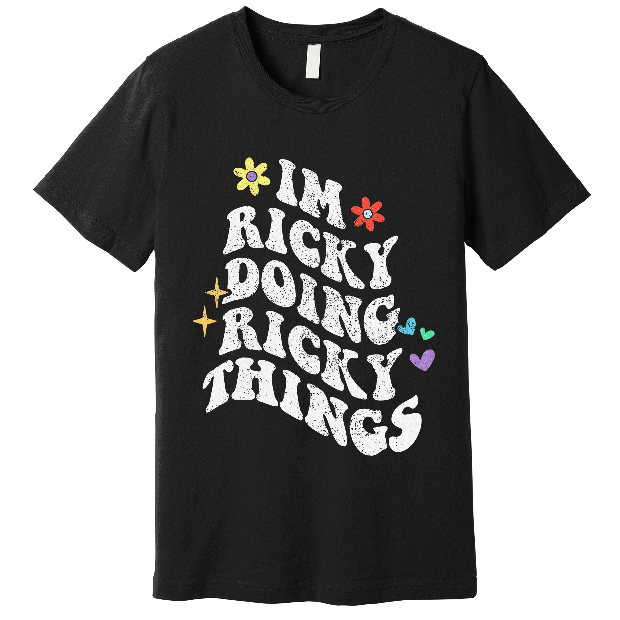 Retro Groovy Im Ricky Doing Ricky Things Funny MotherS Day Premium T-Shirt