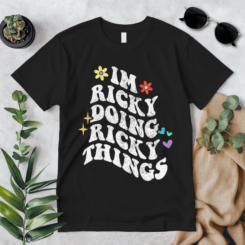 Retro Groovy Im Ricky Doing Ricky Things Funny MotherS Day Premium T-Shirt