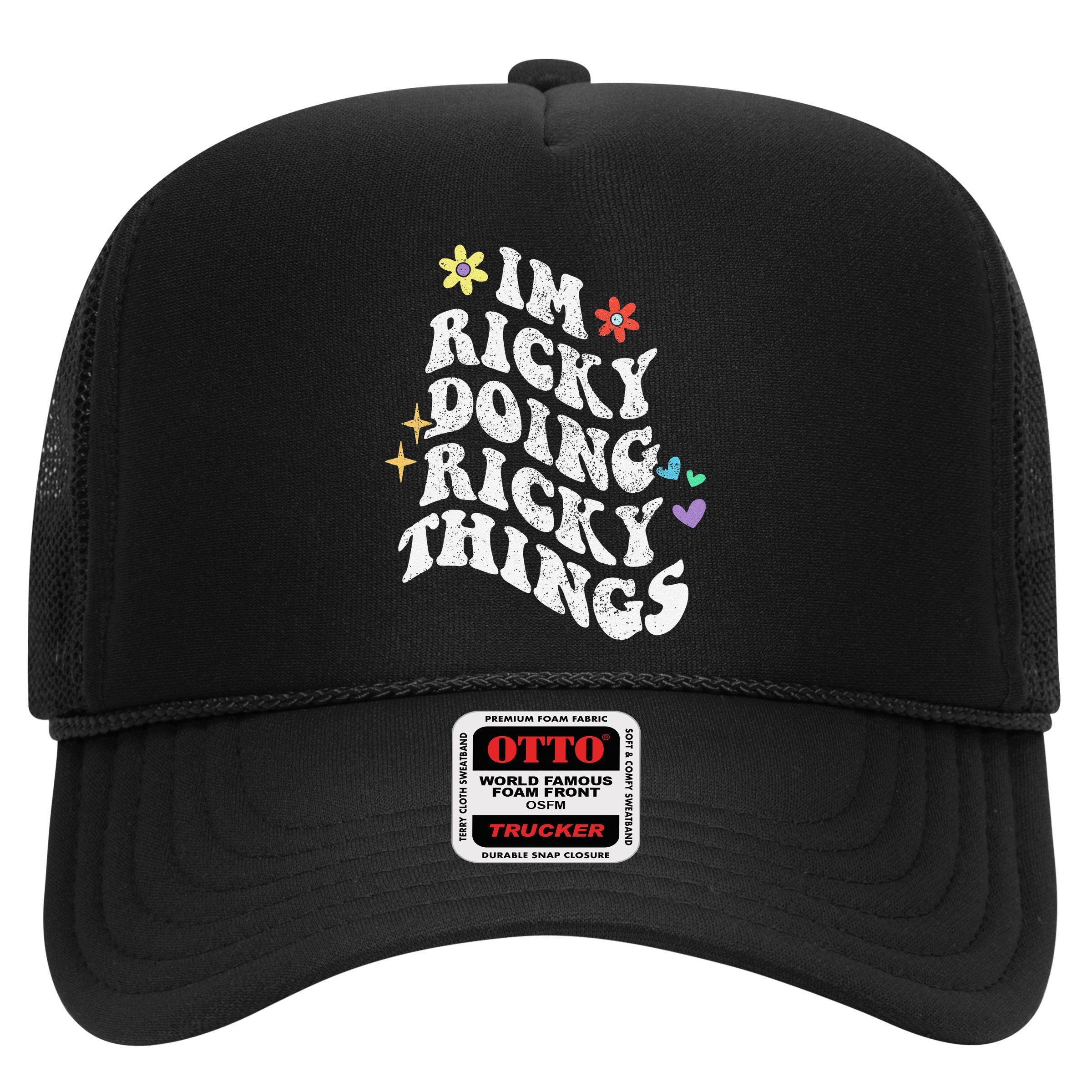 Retro Groovy Im Ricky Doing Ricky Things Funny MotherS Day Hat