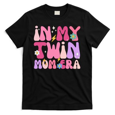 Retro Groovy In My Twin Mom Era Happy Mother's Day 2025 T-Shirt