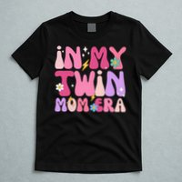 Retro Groovy In My Twin Mom Era Happy Mother's Day 2025 T-Shirt