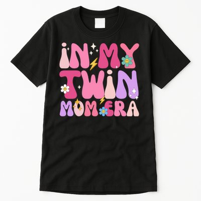 Retro Groovy In My Twin Mom Era Happy Mother's Day 2025 Tall T-Shirt