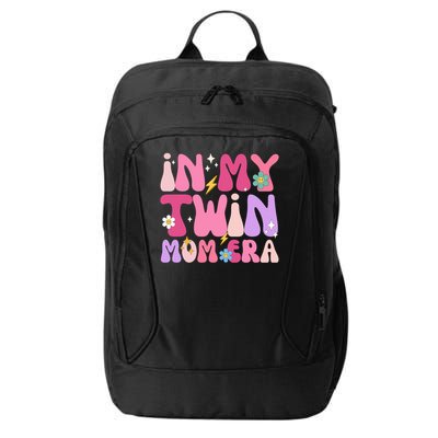 Retro Groovy In My Twin Mom Era Happy Mother's Day 2025 City Backpack