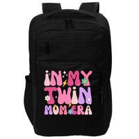 Retro Groovy In My Twin Mom Era Happy Mother's Day 2025 Impact Tech Backpack