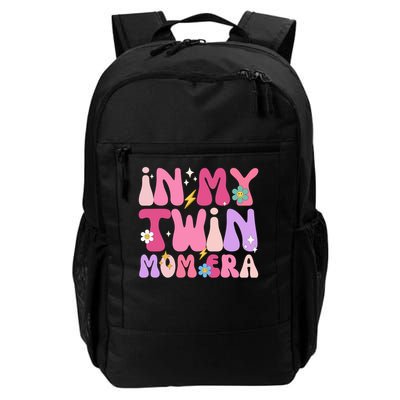 Retro Groovy In My Twin Mom Era Happy Mother's Day 2025 Backpack