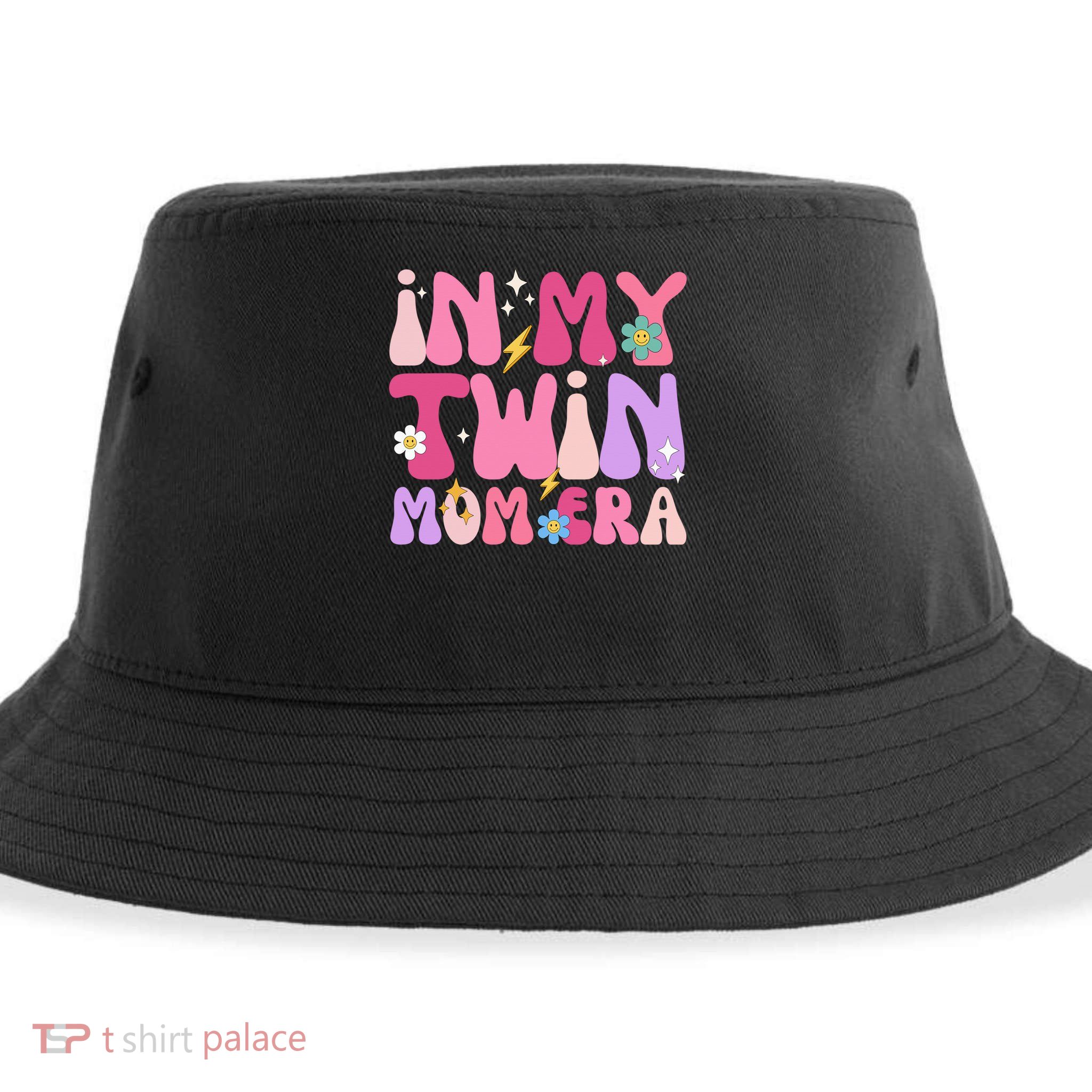 Retro Groovy In My Twin Mom Era Happy Mother's Day 2025 Sustainable Bucket Hat