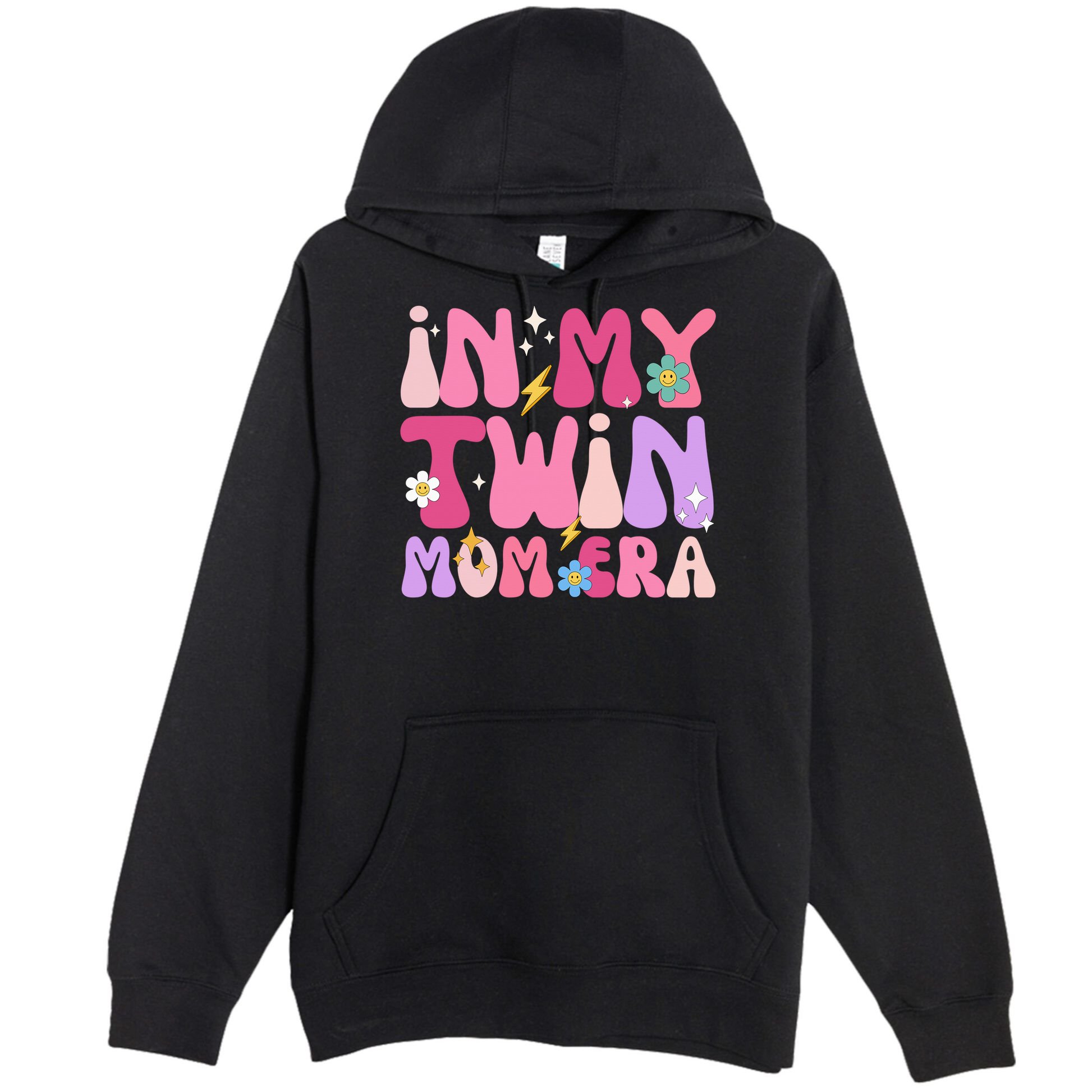 Retro Groovy In My Twin Mom Era Happy Mother's Day 2025 Premium Pullover Hoodie