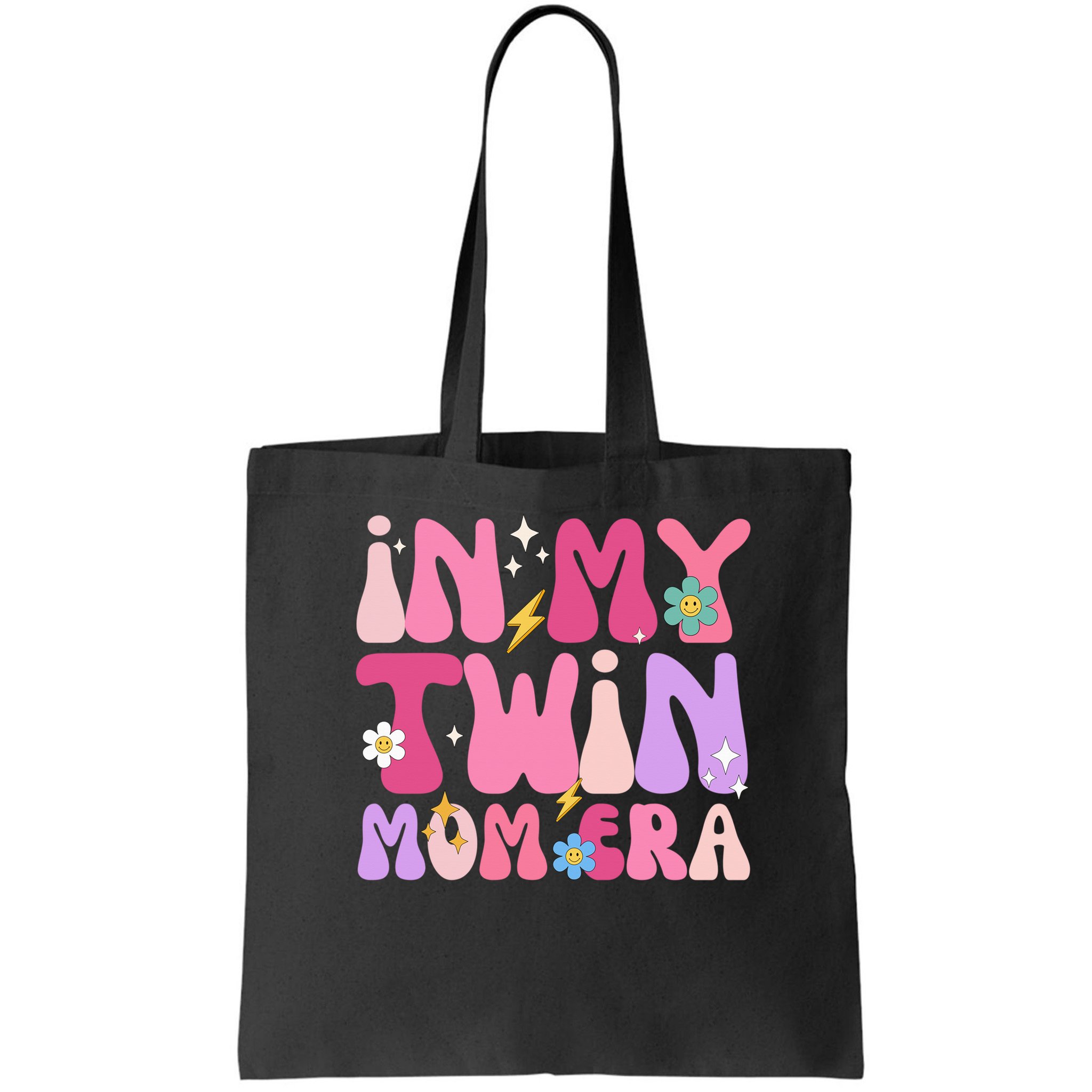 Retro Groovy In My Twin Mom Era Happy Mother's Day 2025 Bag