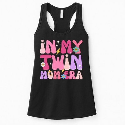 Retro Groovy In My Twin Mom Era Happy Mother's Day 2025 Womens Tank Top