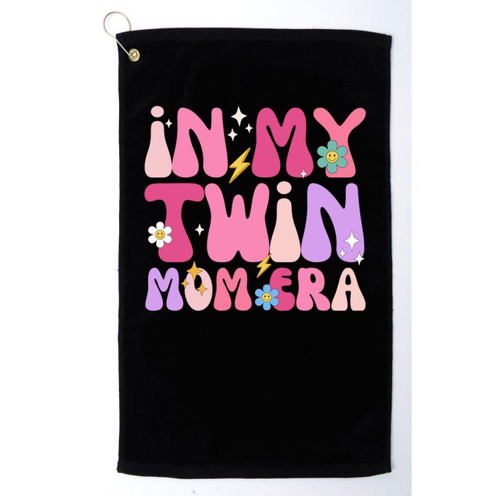 Retro Groovy In My Twin Mom Era Happy Mother's Day 2025 Golf Towel