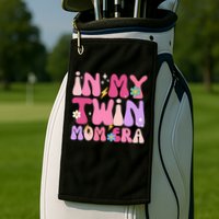 Retro Groovy In My Twin Mom Era Happy Mother's Day 2025 Golf Towel