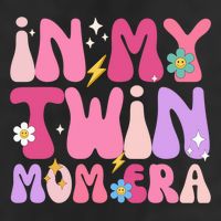 Retro Groovy In My Twin Mom Era Happy Mother's Day 2025 Golf Towel