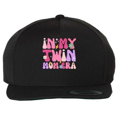 Retro Groovy In My Twin Mom Era Happy Mother's Day 2025 Wool Snapback Cap