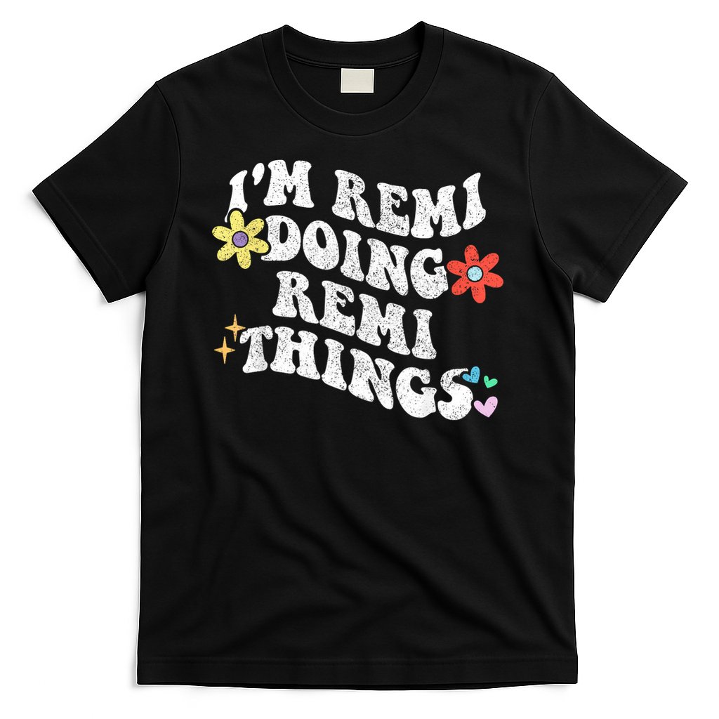 Retro Groovy Im REMI Doing REMI Things Funny Mother's Day T-Shirt