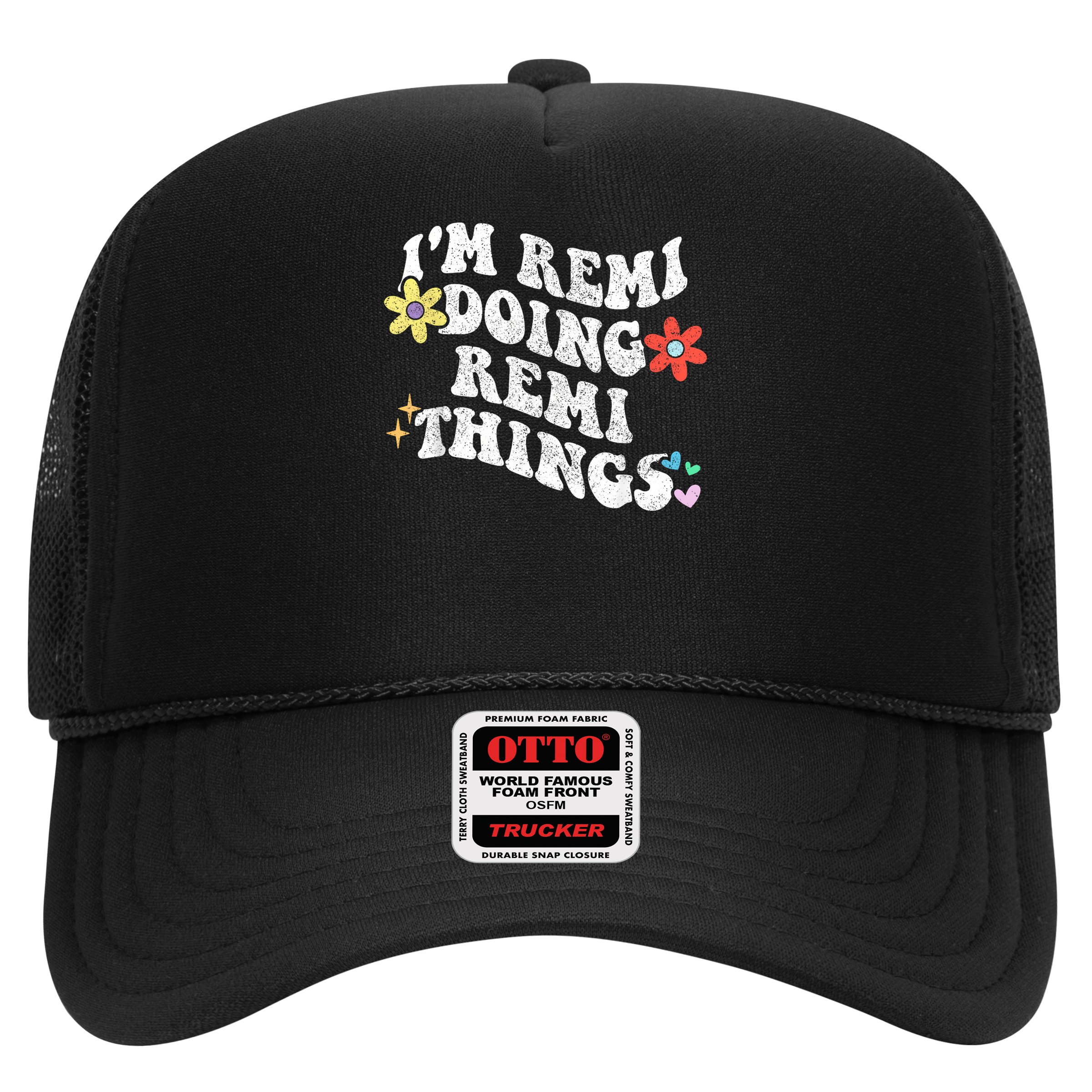 Retro Groovy Im REMI Doing REMI Things Funny Mother's Day Hat