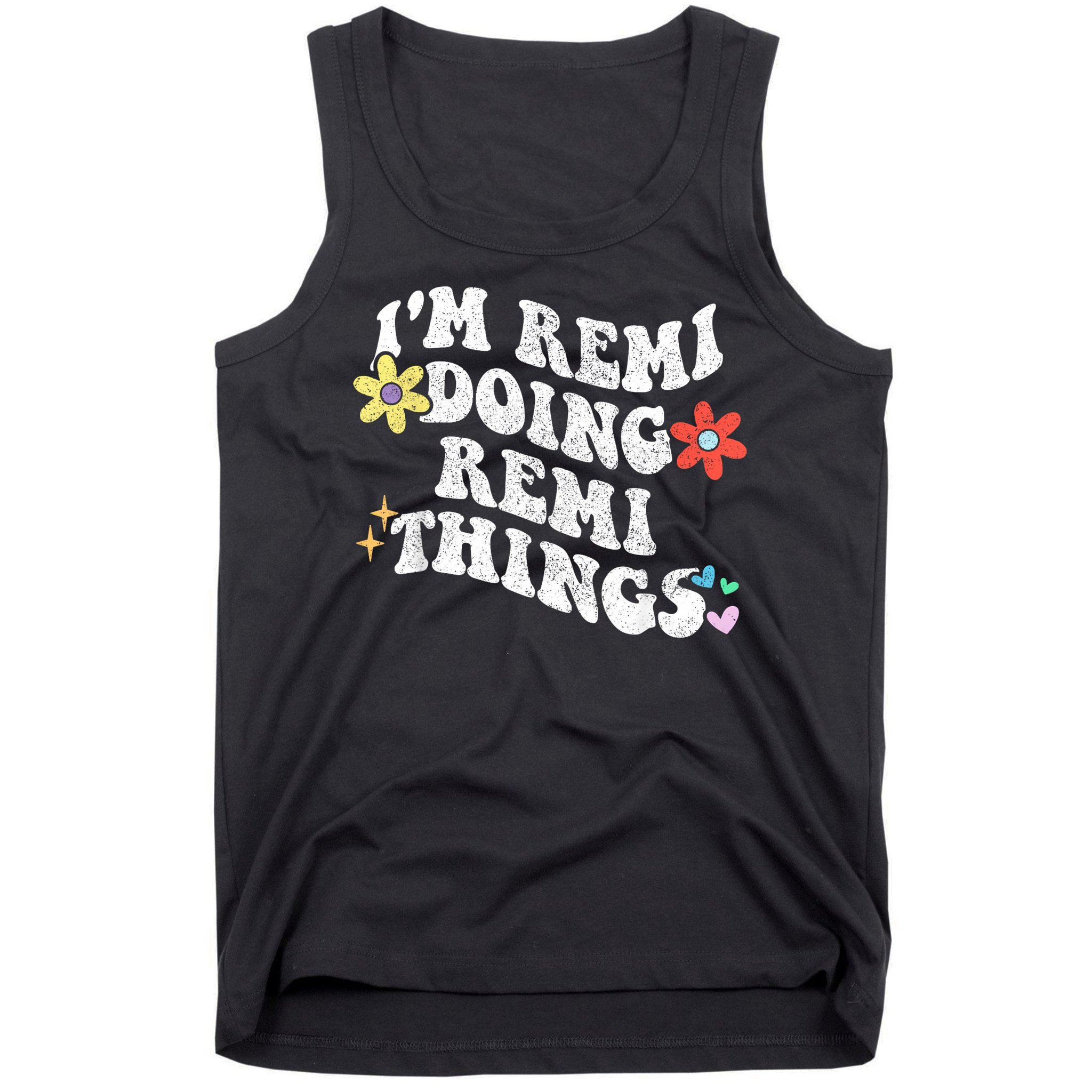 Retro Groovy Im REMI Doing REMI Things Funny Mother's Day Tank Top