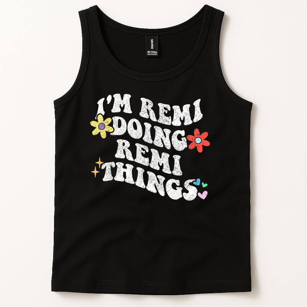 Retro Groovy Im REMI Doing REMI Things Funny Mother's Day Tank Top