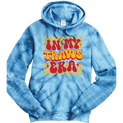 Retro Groovy In My Travis Era Tie Dye Hoodie