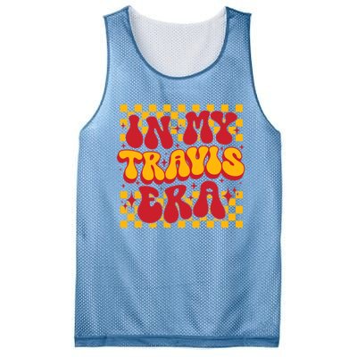 Retro Groovy In My Travis Era Mesh Reversible Basketball Jersey Tank