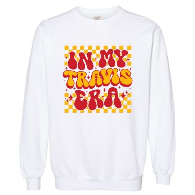 Retro Groovy In My Travis Era Garment-Dyed Sweatshirt