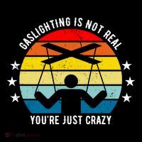 Retro Gaslighting Is Not Real You're Just Crazy Pom Pom 12in Knit Beanie