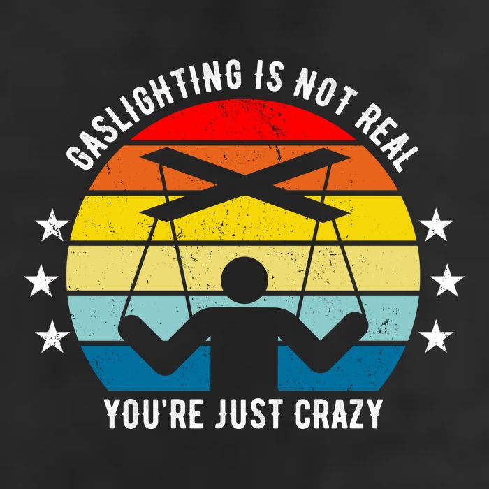 Retro Gaslighting Is Not Real You're Just Crazy Golf Towel