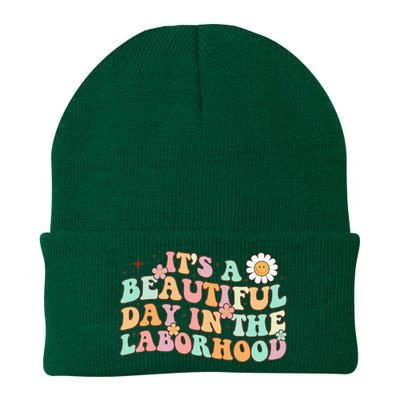 Retro Groovy It'S A Beautiful Day In The Laborhood Knit Cap Winter Beanie