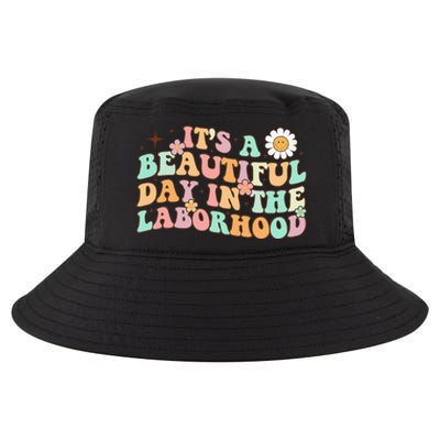 Retro Groovy It'S A Beautiful Day In The Laborhood Cool Comfort Performance Bucket Hat