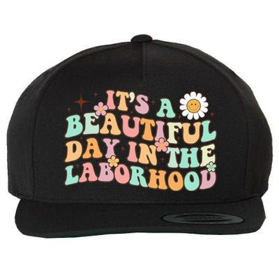 Retro Groovy It'S A Beautiful Day In The Laborhood Wool Snapback Cap