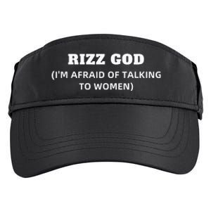 Rizz God IM Afraid Of Talking To Women Satirical Adult Drive Performance Visor